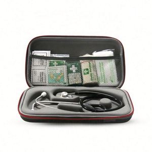 Estuche Rígido Personalizado para Estetoscopio Littmann, Estuche para Herramientas de Cardiología Inteligente Negro con Bolsa de Gran Capacidad, Almacenamiento de Dispositivos Médicos para Enfermeras - Product Image 1
