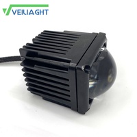 Projecteur laser LED externe pour voiture, phare antibrouillard, éclairage de travail extérieur automobile, module projecteur carré à faisceau puissant R40 R50