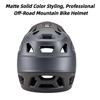 Casque de vélo de montagne intégral Worldcycle ZL-B068, coque en PC couleur unie, EPS léger, imperméable, doublure souple pour vélo de route