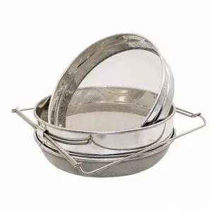 Retractable beekeeping apparatus Stainless Steel Honey Strainer Double Sieve Bee Keeping Equipment Filter