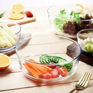 Salad Bowl Punch Mixing <b>Lunch</b> Box Mixing Serving Bowls <b>Set</b> Fruit Bowls Yuyang Glass 4.5inch Glass Clear Glass Modern Disposable - Product Image 1