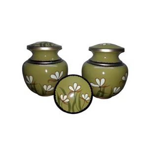 Urnes de crémation en métal pour adultes de haute qualité pour le stockage des cendres Vente chaude en gros Fournitures funéraires directement de l'usine indienne - Product Image 1