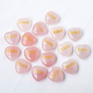 Nouveaux arrivages Cristaux naturels Énergie Pierres précieuses Pierres de guérison Rose Meths Coeur pour la méditation - Product Image 1