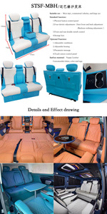 Asientos de coche modificados, potencia ajustable Vip, Auto eléctrico, furgoneta de lujo, asiento trasero de coche para Suv Mpv Campervan - Product Image 6