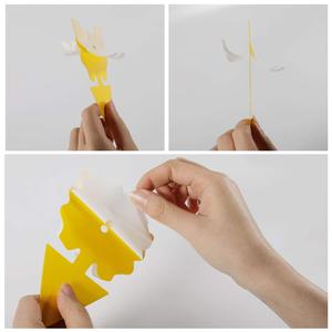 Trampas Adhesivas para Insectos de Plástico Impermeable de Doble Cara, Engrosadas, para Mariposas, Flores, Pájaros y Formas Irregulares, para Plantas Verdes/en Macetas - Product Image 2