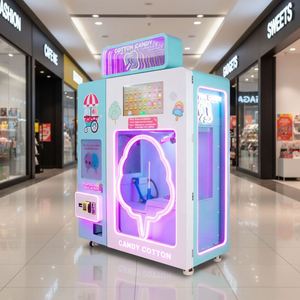 Distributeur automatique de crème glacée avec accepteur de pièces/billets, éclairage LED, construction en ABS et métal, usage commercial, garantie 1 an, en anglais - Product Image 2