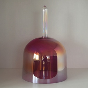 Cuenco para cantar con mango HF, 432Hz, 440Hz, luz cósmica de Rubí, cuencos Cantores de cristal de cuarzo de mano para meditación curativa con sonido - Product Image 5