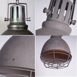 Luminária Pendente Industrial Vintage para Restaurante e Café, Lâmpada Suspensa com Abajur de <span class=keywords><strong>Metal</strong></span> Antigo para Bar, Base E27 - Product Image 4