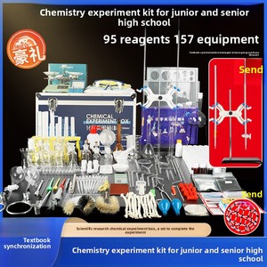 Matériel d'expérimentation chimique complet, non électrique, édition <span class=keywords><strong>recherche</strong></span> scientifique pour collégiens/lycéens, modèle 01, boîte - Product Image 5