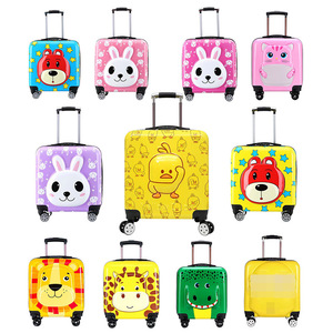 Maleta con ruedas para niños, venta al por mayor, caja de embarque de dibujos animados, equipaje bonito de <span class=keywords><strong>18</strong></span> pulgadas, ruedas fijas, caja de regalo con cierre de cremallera impermeable para PC - Product Image 1
