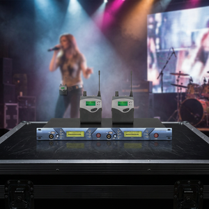 BK5101 Sistema de Monitoreo Inalámbrico In-Ear Profesional con 2 Receptores y Transmisor Doble para Escenario - Product Image 4