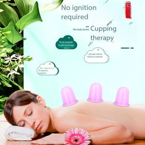 Dalam stok silikon bekam pijat bekam artefak kelembaban penyerap titik akupuntur Dehumidifier 4 buah bekam Set - Product Image 3