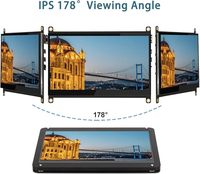 Monitor Táctil de 7 Pulgadas para Raspberry Pi, Pantalla LCD con Resolución de 1024x600, Panel IPS, Brillo de 300cd/m, Tiempo de Respuesta de 5ms