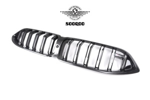 Khô Sợi Carbon Đôi Slat Bóng Phía Trước Bumper Thận Nướng Lưới Tản Nhiệt Cho BMW M8 F91 F92 F93 2020 Trong Dễ Dàng Thay Thế Cài Đặt - Product Image 5
