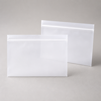 Sacs Ziplock en PLA PBAT givré mat, compostables, 100 % biodégradables en amidon de maïs, disponibles en différentes tailles