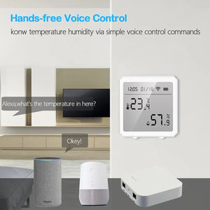 ZB-195 Sensor de Temperatura y Humedad Inteligente Tuya ZigBee con Pantalla LED, Compatible con Google Assistant y Tuya Zigbee Hub - Product Image 5