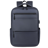 Sac à dos pour ordinateur portable de voyage d'affaires en polyester, capacité 20-35L, design simple et tendance, sac à dos classique pour étudiants