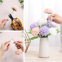 Bouquet d'hortensias artificiels en mousse faits à la main pour mariage, bouquet de mariée, décoration extérieure d'hôtel, lot de 25 pièces