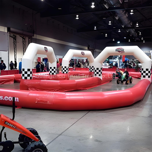 Enfants populaires aller Kart voiture course arène gonflable Sport clôture pare-chocs voiture gonflable piste de course - Product Image 4
