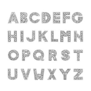 10 Pezzi Ciondoli a Forma di Lettera A-Z, Decorazioni Piatte per Fai da Te, Charm per Cover Telefono, Piccoli Oggetti Artigianali, Decorazioni Oro e Argento, Regalo per Ragazze, 14mm - Product Image 2