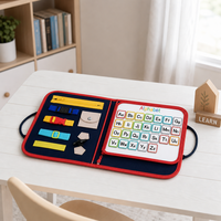 Tableau d'activités Montessori écologique en feutre, jouets sensoriels pour tout-petits, développement des compétences de vie de base, livre silencieux