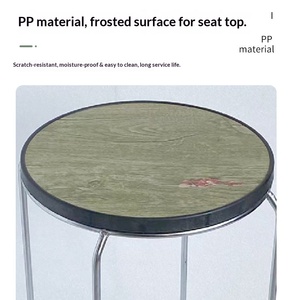 Tabouret empilable moderne en acier épaissi pour <span class=keywords><strong>restaurant</strong></span>, cantine, salle à manger et rangement domestique - Product Image 5