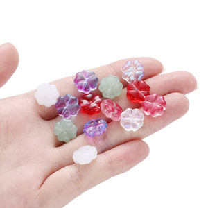 Glass Four <b>Leaf</b> Clover Beads 10mm Multi Colored For Jewelry Making DIY Bracelet Necklace - Product Image 2