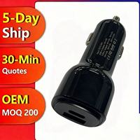 Cargador de Coche con Doble USB PD65W Tipo C y USB-A 5V 3A 15W, Cargador Rápido para Móvil, Adaptador para Encendedor de Cigarrillos de 80W, Venta al Por Mayor