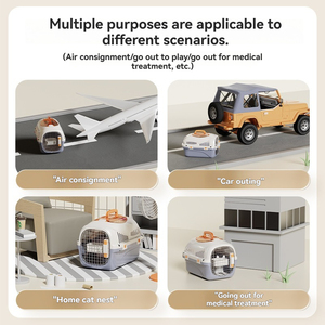 Cage de <span class=keywords><strong>transport</strong></span> pliable pour chat et <span class=keywords><strong>chien</strong></span> conçue pour être légère et adaptée au <span class=keywords><strong>transport</strong></span> <span class=keywords><strong>en</strong></span> <span class=keywords><strong>avion</strong></span> ou <span class=keywords><strong>en</strong></span> voiture. - Product Image 6