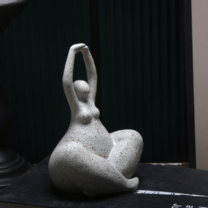 Sculpture <span class=keywords><strong>de</strong></span> femme en résine blanche, ornements pour salon, chambre, hall - Décoration <span class=keywords><strong>de</strong></span> la maison pour le Nouvel An chinois et Pâques - Product Image 4