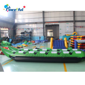 Tubes volants de <span class=keywords><strong>plage</strong></span> Bateau <span class=keywords><strong>banane</strong></span> <span class=keywords><strong>gonflable</strong></span> Traîneau à eau remorquable 12 passagers - Product Image 4