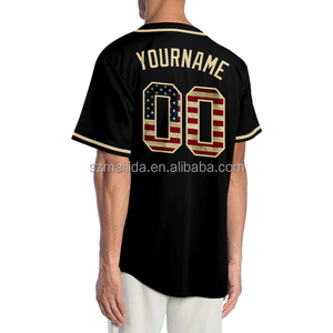 Groothandel Klassieke Knopen Honkbal Jersey Voor Mannen Streep Borduurwerk Sublimatie Honkbal Softbal Truien Honkbal Truien - Product Image 3