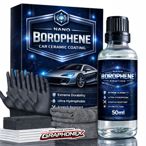 GRAPHONEX Borophene Pro Revestimiento Cerámico Nano para Autos con Boronio Mejorado 50ml |   Cuidado Automotriz Transparente Gris PH2-12 con Tolerancia de 10 Años - Product Image 1
