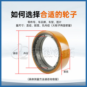 Rueda motriz Heli Zhonglin Nuoli 15C 210*70*81.5mm de poliuretano para montacargas eléctrico - Product Image 4