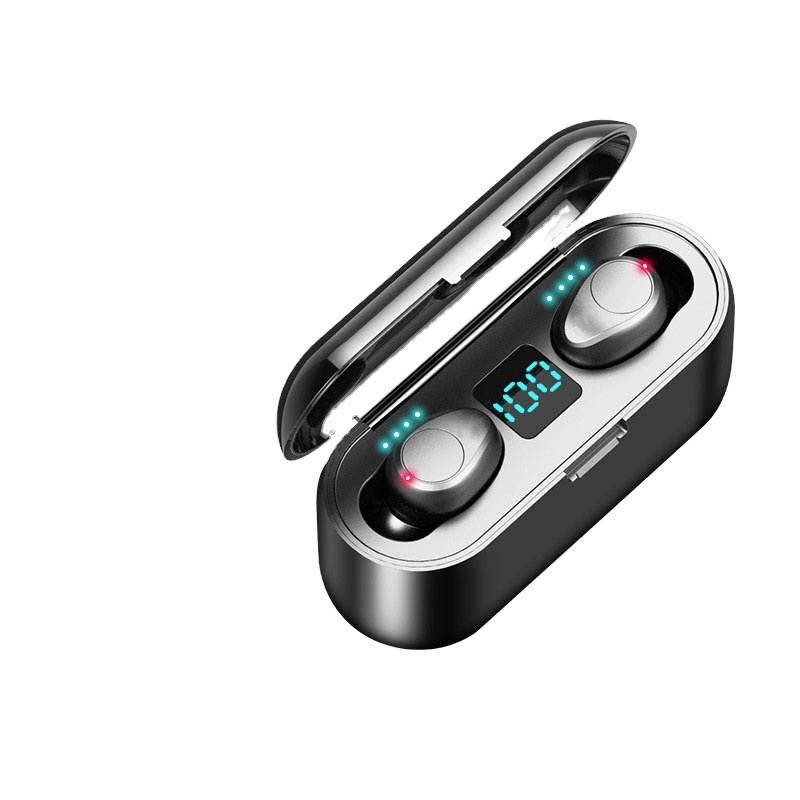 Спортивные стереонаушники 9D F9 Tws Bt 5,0 со светодиодным дисплеем, беспроводные наушники-вкладыши, гарнитура F9 для наушников