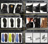 Bottes légères, respirantes et résistantes à l'usure, personnalisables avec logo OEM/ODM, vente en gros, pour entraînement sur le terrain et patrouille.