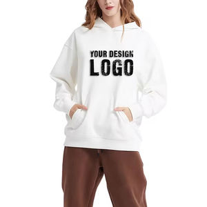 Sweat-shirts pour femmes à col rond, couleur unie, poids lourd 430g, personnalisables, MOQ faible, mode décontractée, épaules tombantes, amples - Product Image 4