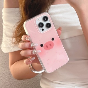 เคสโทรศัพท์ลายหมูสีชมพู 3 มิติ น่ารัก แบบสองชั้น สำหรับ iPhone 17 Pro Max 16 15 14 สำหรับสาวๆ - Product Image 2