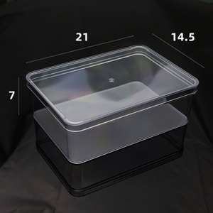 Grande contenitore in plastica trasparente per tiramisù elegante scatola da Dessert in acrilico per alimenti per torte o Sandwich per la casa o commerciale - Product Image 2