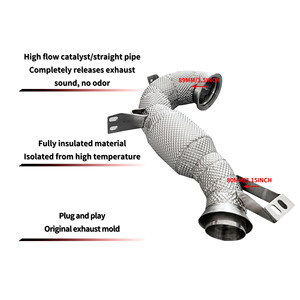 Tuyau <span class=keywords><strong>de</strong></span> descente pour Mercedes CLS53 CLS450 AMG C257 4-Matic+ avec isolation, échappement haute performance, soudure <span class=keywords><strong>de</strong></span> précision - Product Image 2