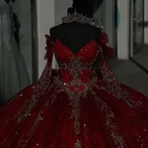<span class=keywords><strong>Vestidos</strong></span> <span class=keywords><strong>de</strong></span> Quinceañera Personalizados Rojos <span class=keywords><strong>de</strong></span> Princesa con Apliques <span class=keywords><strong>de</strong></span> Encaje Dorado para <span class=keywords><strong>Fiesta</strong></span> <span class=keywords><strong>de</strong></span> Cumpleaños <span class=keywords><strong>Vestidos</strong></span> <span class=keywords><strong>de</strong></span> 15 Años Dulces 16 - Product Image 3