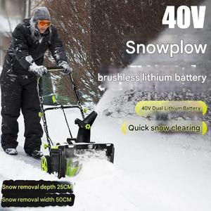 Nouvelle souffleuse à neige électrique portative Xf, 2300W 48V, pour usage domestique, allée et route - Product Image 4