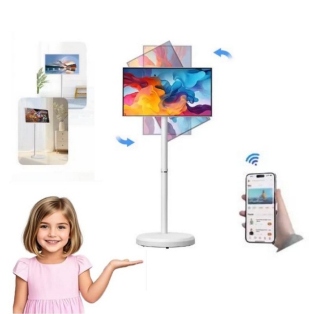 Wholesale Android 24 Inch LED Display Mobile Portable White Tablet Touchscreen with Battery Smart Display Screen