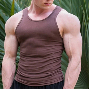 Chaleco Deportivo para Hombre, de Alta Elasticidad, Spandex/Poliéster, Transpirable, Sin Mangas, Corte en I, Talla Grande - Product Image 5