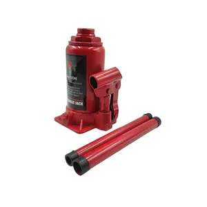 Performance tool red 10 ton bottle jack press frame with case for car service equipment