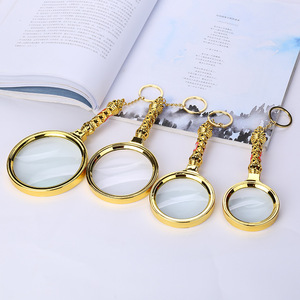 Handheld Magnifier 70Mm Gold Plated Glass Lens For Reading And Scientific Research - Product Image 2