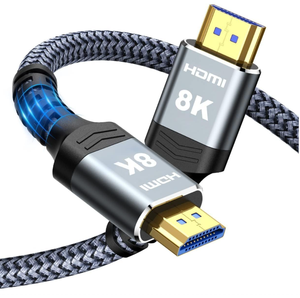 สายเคเบิลใยแก้วนำแสง FJGEAR HDMI 2.1 รองรับความละเอียด 8K 60Hz และ 4K <span class=keywords><strong>144Hz</strong></span> แบบ <span class=keywords><strong>AOC</strong></span> ป้องกันสัญญาณรบกวน สำหรับเดสก์ท็อป/แล็ปท็อป/จอมอนิเตอร์ โฮมเธียเตอร์ เกมมิ่ง ได้รับการรับรองมาตรฐาน CE - Product Image 1