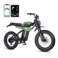 Vélo électrique rétro à pneus larges, 750 watts, 48 volts, freins à disque hydrauliques, 20 pouces, en stock dans l'entrepôt américain