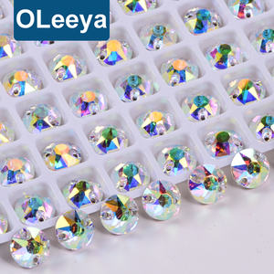 Offre Spéciale meilleurs cristaux Xirius en verre 5A 8 grands 8 petits ronds coudre sur des strass coudre des pierres précieuses robes utilisées - Product Image 5