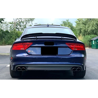 Aileron arrière noir A7 S7 C7(2011-2018) aileron de coffre arrière pour Audi A7 S7 C7 Aileron noir de style TIM